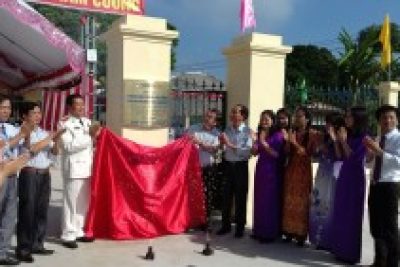 LỄ CẮT BĂNG KHÁNH THÀNH TR ƯỜNG MẦM NON NAM CƯỜNG