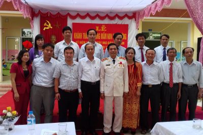 LỄ CẮT BĂNG KHÁNH THÀNH  TR ƯỜNG MẦM NON NAM CƯỜNG